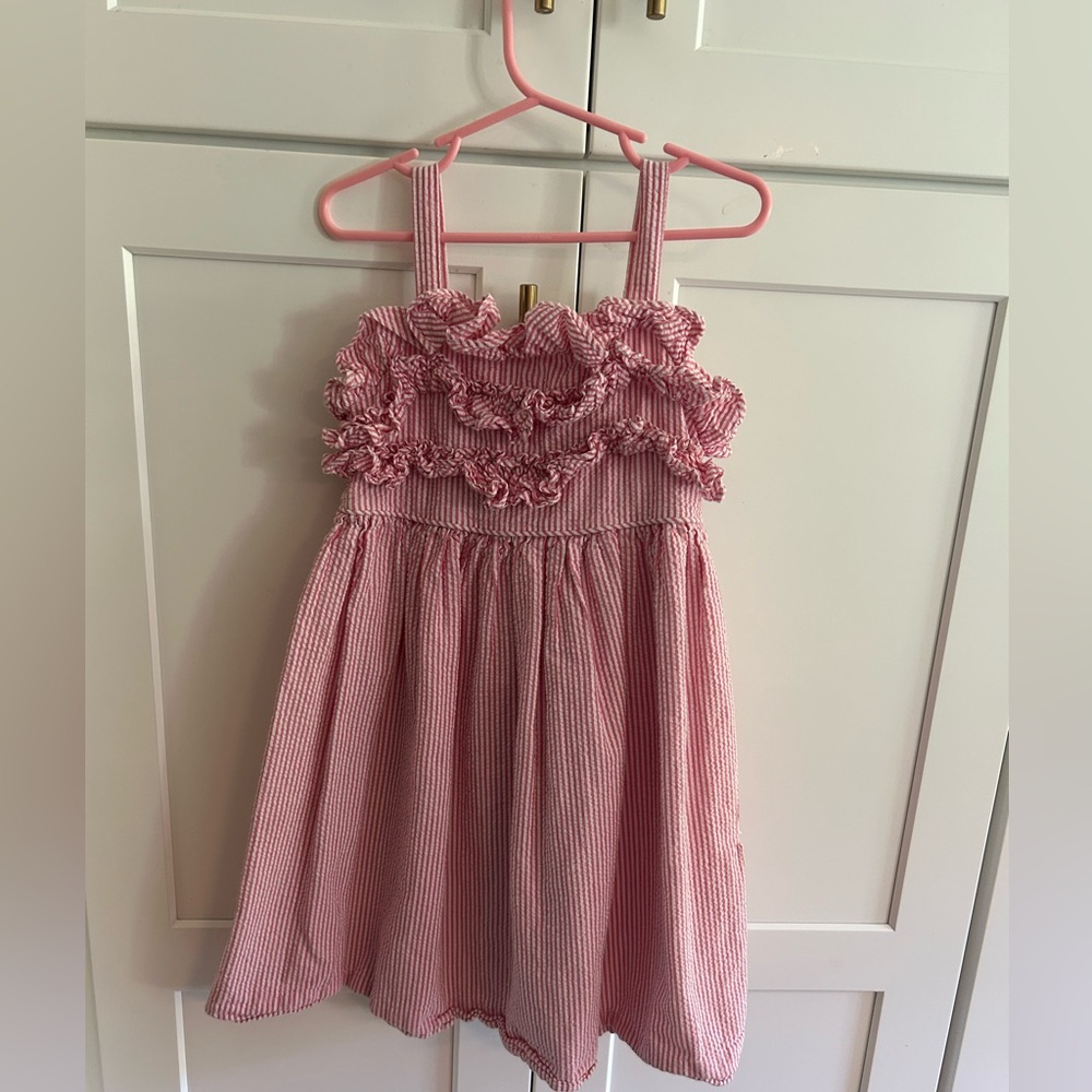 Ralph Lauren Pink strips little girl dress in size 6